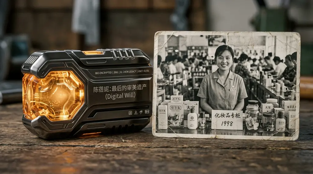 一份名为《陈蓓妮：最后的审美遗产》的数字化遗嘱，存储于全球唯一的生物加密存储器中